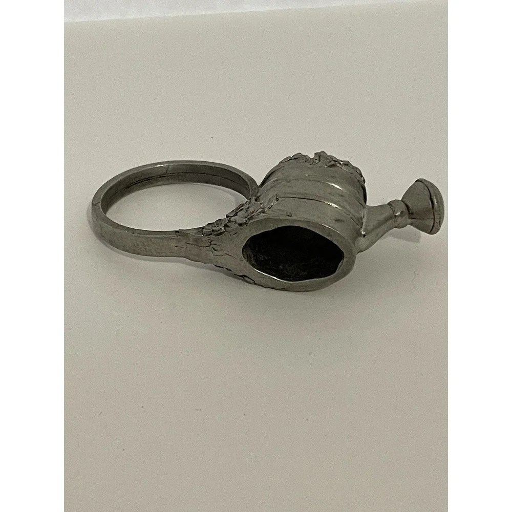 Candle Snuffer Pewter Watering Can 1997 Candle Extinguisher Trinket Fire Vintage